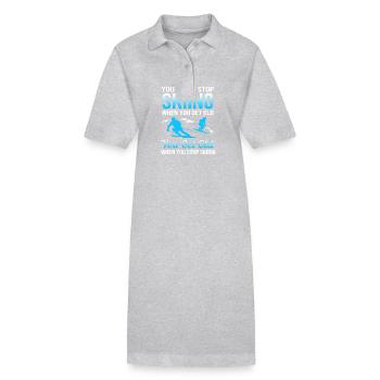 Ski Skiurlaub - Stanley/Stella Frauen Bio-Polokleid PAIGER - Grau meliert - Vorne