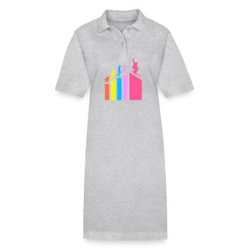 Ski Skiurlaub - Stanley/Stella Frauen Bio-Polokleid PAIGER - Grau meliert - Vorne
