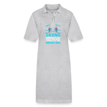 Ski Skiurlaub - Stanley/Stella Frauen Bio-Polokleid PAIGER - Grau meliert - Vorne