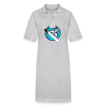 Snowboard Snowboard Vacances snowboard Snowboarders - Robe polo bio PAIGER Stanley/Stella Femme - gris chiné - Devant