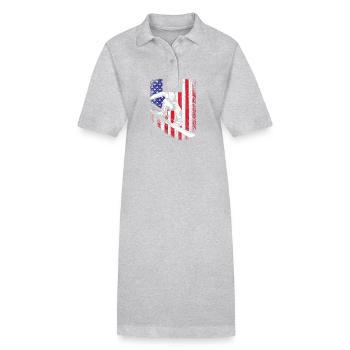 Snowboard Snowboard Vacances snowboard Snowboarders - Robe polo bio PAIGER Stanley/Stella Femme - gris chiné - Devant