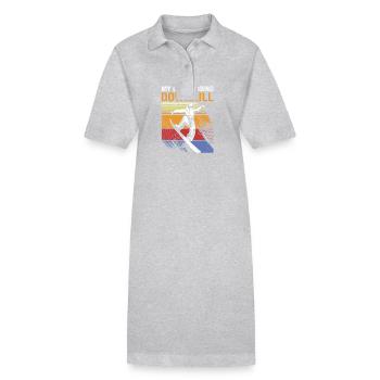 Snowboard Snowboard Vacances snowboard Snowboarders - Robe polo bio PAIGER Stanley/Stella Femme - gris chiné - Devant