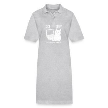 Tech Support - Stanley/Stella Frauen Bio-Polokleid PAIGER - Grau meliert - Vorne
