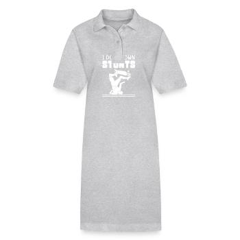 Longboard Longboarder Longboarding - Robe polo bio PAIGER Stanley/Stella Femme - gris chiné - Devant