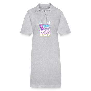 Sock Hop - Stanley/Stella Frauen Bio-Polokleid PAIGER - Grau meliert - Vorne