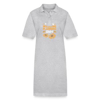 Organisateur d’événements - Robe polo bio PAIGER Stanley/Stella Femme - gris chiné - Devant