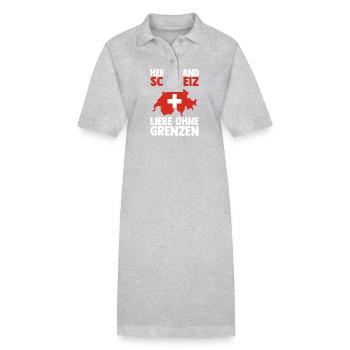 Schweizer Schweiz - Stanley/Stella Frauen Bio-Polokleid PAIGER - Grau meliert - Vorne