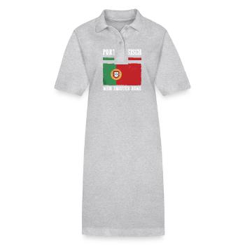 Portugal portugais - Robe polo bio PAIGER Stanley/Stella Femme - gris chiné - Devant