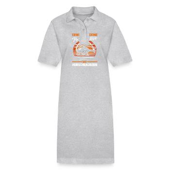 Pilote Hélicoptère Hélicoptère - Robe polo bio PAIGER Stanley/Stella Femme - gris chiné - Devant