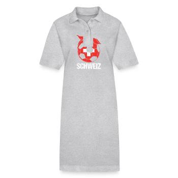 Suisse Maman Mère Suisse - Robe polo bio PAIGER Stanley/Stella Femme - gris chiné - Devant
