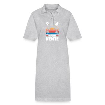 Vacation Vacationer Father Dad - Stanley/Stella PAIGER Organic Women’s Polo Dress - heather grey - Front