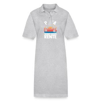 Vacation Vacationer Father Dad - Stanley/Stella PAIGER Organic Women’s Polo Dress - heather grey - Front