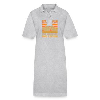Opa Und Enkel - Stanley/Stella Frauen Bio-Polokleid PAIGER - Grau meliert - Vorne