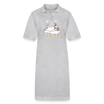 Die Lage Ist Besäufniserregend Einhorn - Stanley/Stella Frauen Bio-Polokleid PAIGER - Grau meliert - Vorne