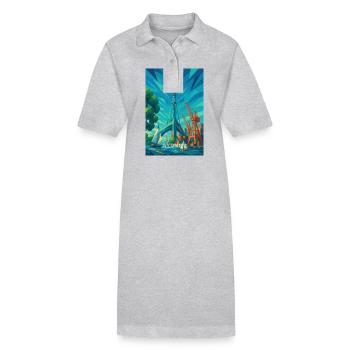Sydney SYDNEY TOWER – Höhe in Harmonie - Stanley/Stella Frauen Bio-Polokleid PAIGER - Grau meliert - Vorne