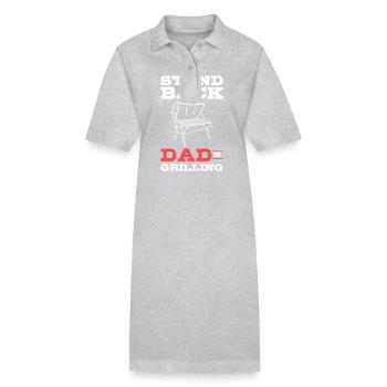 Barbecue - Robe polo bio PAIGER Stanley/Stella Femme - gris chiné - Devant
