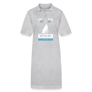 Rollstuhl - Stanley/Stella Frauen Bio-Polokleid PAIGER - Grau meliert - Vorne