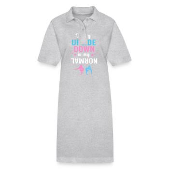 gymnaste - Robe polo bio PAIGER Stanley/Stella Femme - gris chiné - Devant