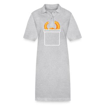 bretzel - Robe polo bio PAIGER Stanley/Stella Femme - gris chiné - Devant