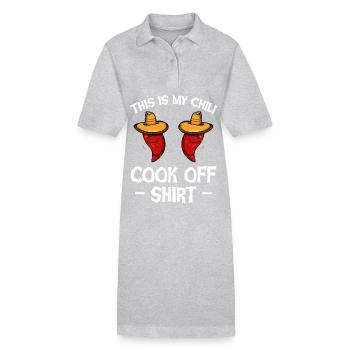 Chemise de concours de chili avec du paprika - Robe polo bio PAIGER Stanley/Stella Femme - gris chiné - Devant