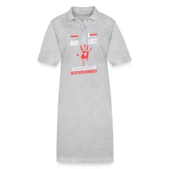 Mein Kostüm Ist In Der Wäsche Blutverschmiert - Stanley/Stella Frauen Bio-Polokleid PAIGER - Grau meliert - Vorne