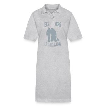 Elversberg Fußball Tradition Geschenk - Stanley/Stella Frauen Bio-Polokleid PAIGER - Grau meliert - Vorne