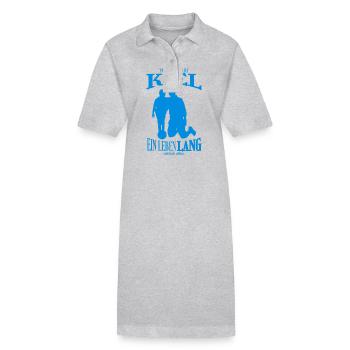 Kiel Football Fans Gift - Stanley/Stella PAIGER Organic Women’s Polo Dress - heather grey - Front