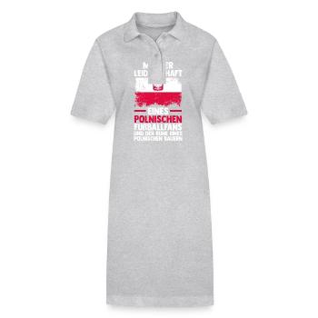 Polonais Pologne - Robe polo bio PAIGER Stanley/Stella Femme - gris chiné - Devant