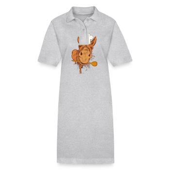 Restaurant Local Hôte Cuisinier Cuisinier Cuisiniers - Robe polo bio PAIGER Stanley/Stella Femme - gris chiné - Devant