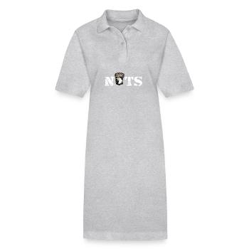 AVM Bastogne NUTS Battle Bulge Bâtards battus - Robe polo bio PAIGER Stanley/Stella Femme - gris chiné - Devant