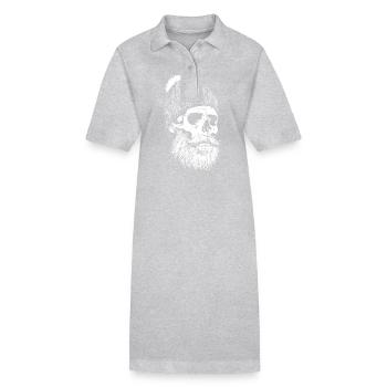 Lumberjack Skull Lumberjack - Stanley/Stella PAIGER Organic Women’s Polo Dress - heather grey - Front