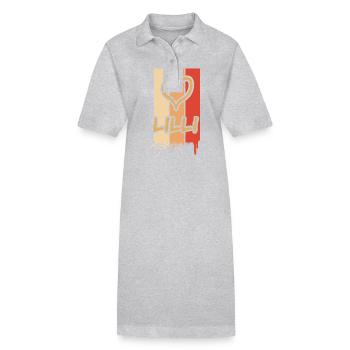 Lilli Lilli - Stanley/Stella Frauen Bio-Polokleid PAIGER - Grau meliert - Vorne