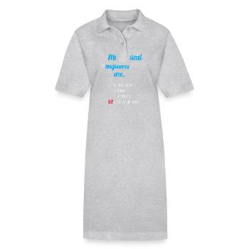 Ingénieur mécanique - Robe polo bio PAIGER Stanley/Stella Femme - gris chiné - Devant