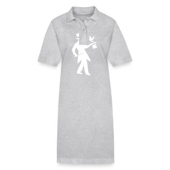 Zauberer - Stanley/Stella Frauen Bio-Polokleid PAIGER - Grau meliert - Vorne