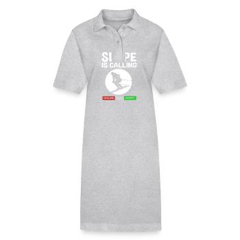 Ski Skiurlaub - Stanley/Stella Frauen Bio-Polokleid PAIGER - Grau meliert - Vorne