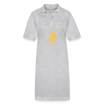 Ramadan Femme De Prière D’or - Robe polo bio PAIGER Stanley/Stella Femme - gris chiné - Devant