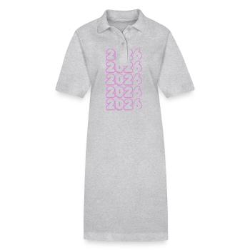 Rosa 2026 - Robe polo bio PAIGER Stanley/Stella Femme - gris chiné - Devant