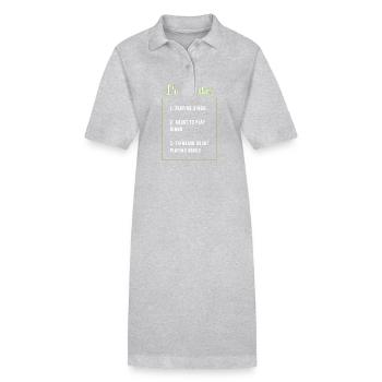 Bingo - Robe polo bio PAIGER Stanley/Stella Femme - gris chiné - Devant