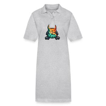 Phoque Animal Halloween Animal - Robe polo bio PAIGER Stanley/Stella Femme - gris chiné - Devant