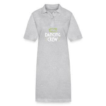 Équipe de danse - Robe polo bio PAIGER Stanley/Stella Femme - gris chiné - Devant
