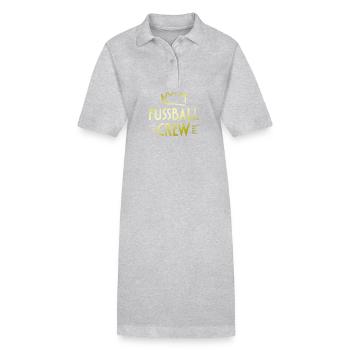 Équipe de football - Robe polo bio PAIGER Stanley/Stella Femme - gris chiné - Devant