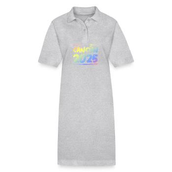 Cancun 2025 Bunt - Stanley/Stella Frauen Bio-Polokleid PAIGER - Grau meliert - Vorne