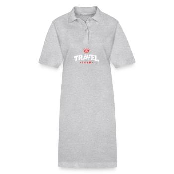 Travel Team - Stanley/Stella Frauen Bio-Polokleid PAIGER - Grau meliert - Vorne