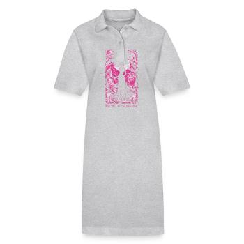 Bienvenue dans mon cauchemar 02 - Robe polo bio PAIGER Stanley/Stella Femme - gris chiné - Devant
