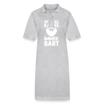 Bearded Bearded Beard - Stanley/Stella PAIGER Organic Women’s Polo Dress - heather grey - Front