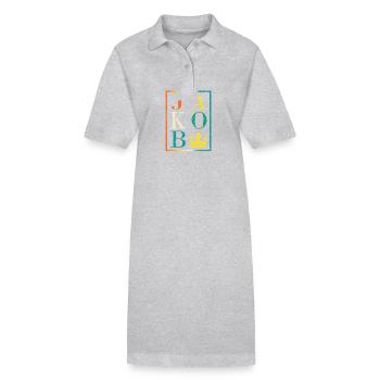 Jacob - Robe polo bio PAIGER Stanley/Stella Femme - gris chiné - Devant