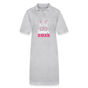 Classe de 2025 - Robe polo bio PAIGER Stanley/Stella Femme - gris chiné - Devant