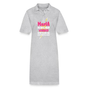 Mutter Muttertag Mama - Stanley/Stella Frauen Bio-Polokleid PAIGER - Grau meliert - Vorne