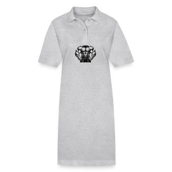 Muscle Beast Workout Bodybuilder - Robe polo bio PAIGER Stanley/Stella Femme - gris chiné - Devant