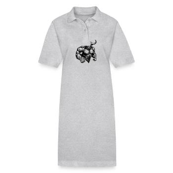 Bull Bull Muscles Beast - Robe polo bio PAIGER Stanley/Stella Femme - gris chiné - Devant